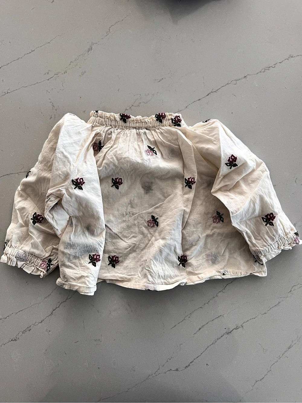 Floral Embroidered Blouse Baby 12M